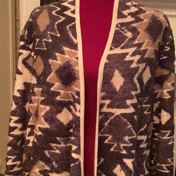 Size L LUCKY BRAND SWEATER IN FLANNEL TYPE MATERIAL - Picture 5 of 10